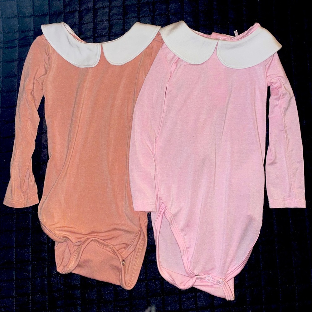 Posh Peanut polo onesie set.